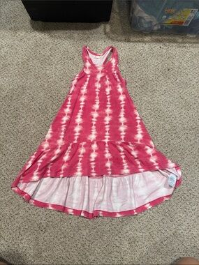 Tucker + Tate Pink Tie-Dye High-Low Racerback Dress